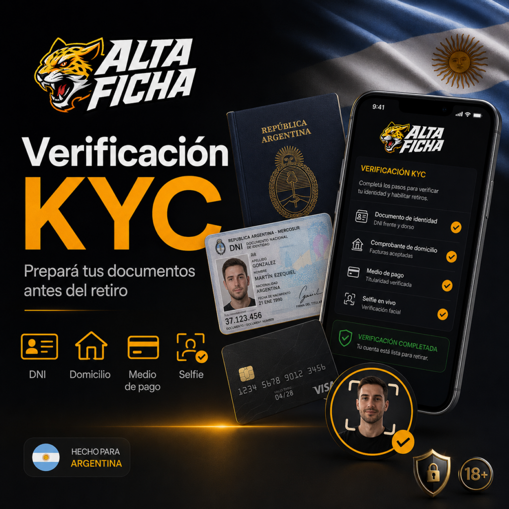 Documentos necesarios para completar la verificación KYC de Altaficha en Argentina
