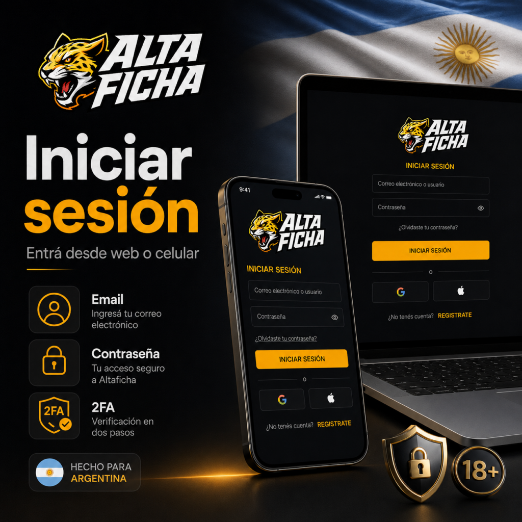 Formulario para iniciar sesión en Altaficha desde web o celular