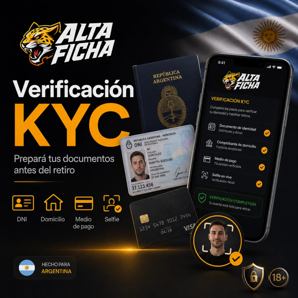 Documentos necesarios para completar la verificación KYC de Altaficha en Argentina